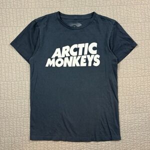 Artic Monkeys T Shirt Men Small Black Rock Band Graphic Tee